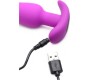 Xr - Bang! VIBRUOTA ANALINĖ FORMA T SILIKONINĖ USB SU PURPLE REMOTE