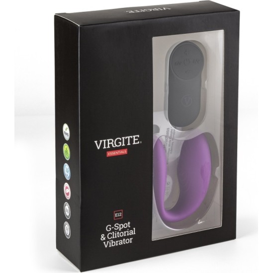 Virgite - Essentials G-SPOT & CLITORIAL VIBRATOR E12 PURPLE