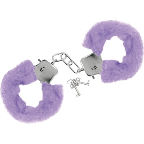 Sweet Caress LILAC PLUSH HANDCUFFS