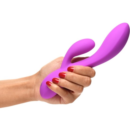 Xr - Bang! RECHARGEABLE RABBIT FLEXIBLE SILICONE VIBRATOR PURPLE