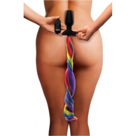 Xr - Tailz RAINBOW USB VIBRATOR TAIL PLUG WITH REMOTE