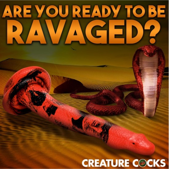 Xr - Creature Cocks KING COBRA LIELAIS SILIKONA DILDO 35,5 CM