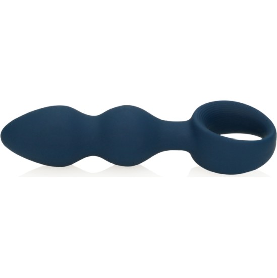 Loveline TEARDROP SILICONE ANAL PLUG L BLUE