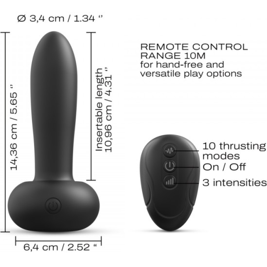 Dorcel VIBRATOR PLUG W/ DEEP THRUST CONTROL