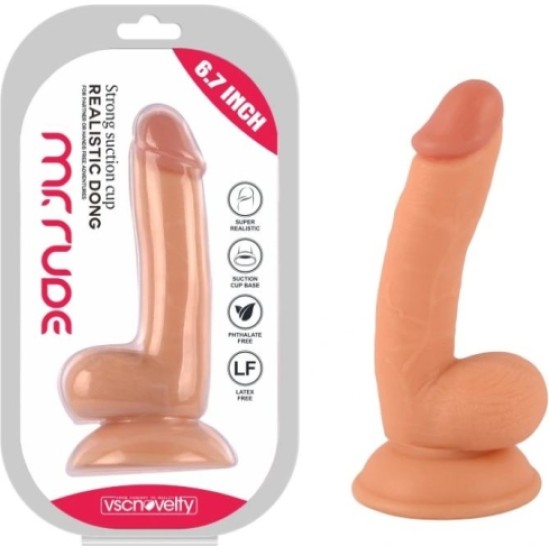 Vscnovelty REALISTLIK PENIS MR RUDE FLESH 17 CM