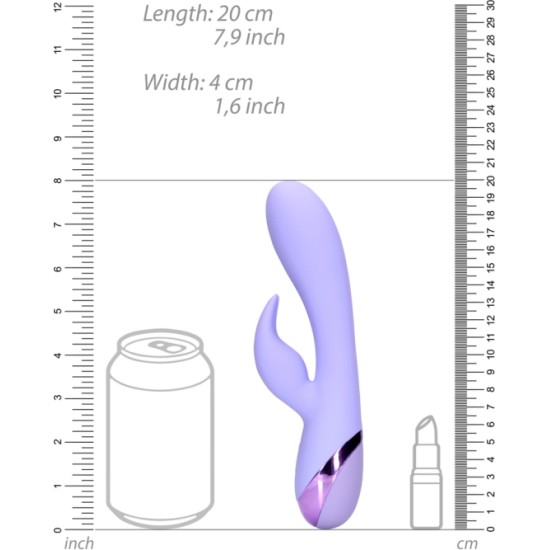 Loveline LAVENDER USB SOFT SILICONE BUNNY VIBRATOR