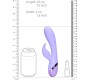 Loveline LAVENDER USB MĪKSTA SILIKONA BUNNY VIBRATORS