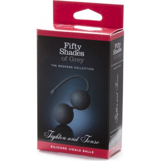 Fifty Shades Of Grey PIECdesmit toņos PIEVELK UN SASPIEGO SILIKONA JIGGLE BALLS