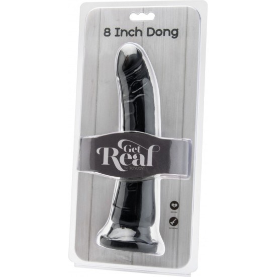 Get Real By Toyjoy MELNS REĀLISTS PENIS AR piesūcekni 205 CM