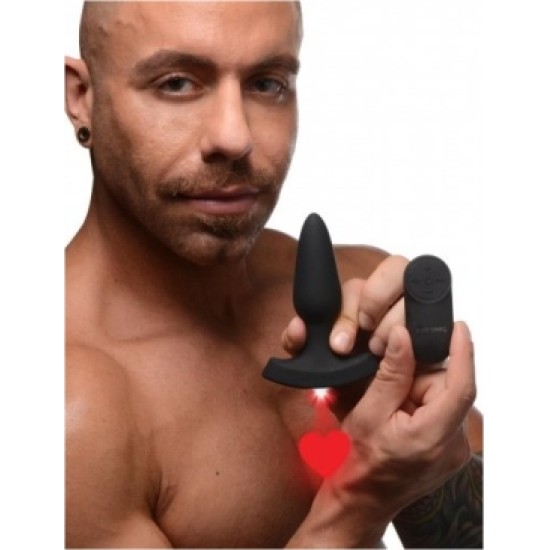 Xr - Booty Sparks SILICONE ANAL PLUG W/ LASER HEART S CONTROL