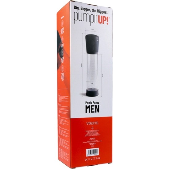 Virgite - Pump It AUTOMATIC PENIS PUMP WITH BATTERIES 21 CM