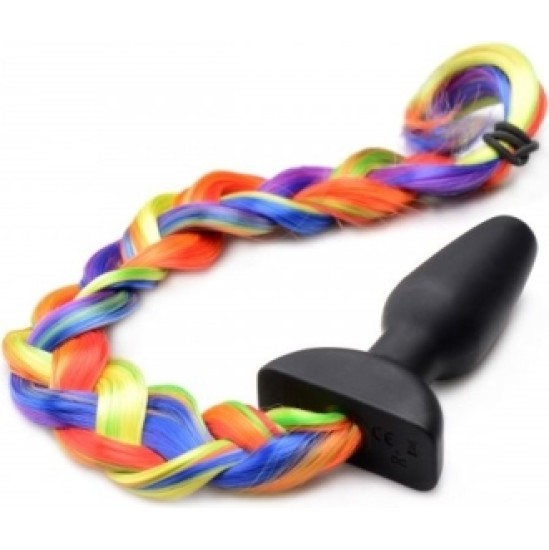 Xr - Tailz RAINBOW USB VIBRATOR TAIL PLUG WITH REMOTE