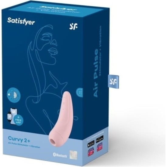 Satisfyer ПРИСОСКА CURVY 2+ ПРИЛОЖЕНИЕ РОЗОВОЕ