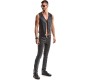 Demoniq OLIVER BLACK VEST WITH ADJUSTMENT BACK L