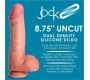 Xr - Jock DILDO PENIS AR sēkliniekiem DUBULTA BLĪVUMA NEGROZĪTA MĪKSTUMA 22'20 CM