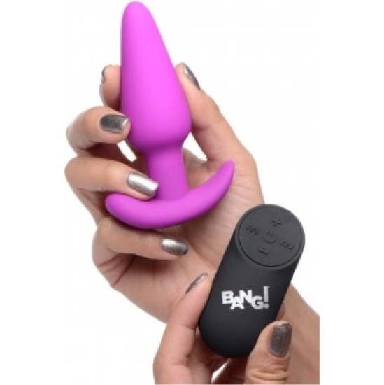 Xr - Bang! VIBRATED ANAL FORM T SILICONE USB W/ PURPLE REMOTE