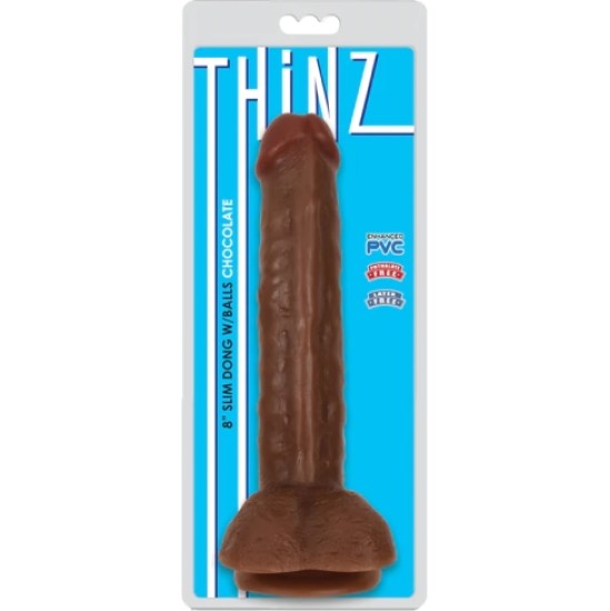 Xr - Thinz Smalks DILDO AR sēkliniekiem THINZ COCOLATE 20'30 CM