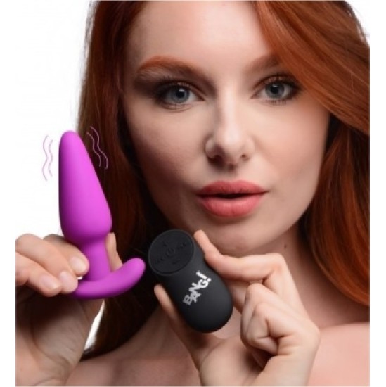 Xr - Bang! VIBRATED ANAL FORM T SILICONE USB W/ PURPLE REMOTE