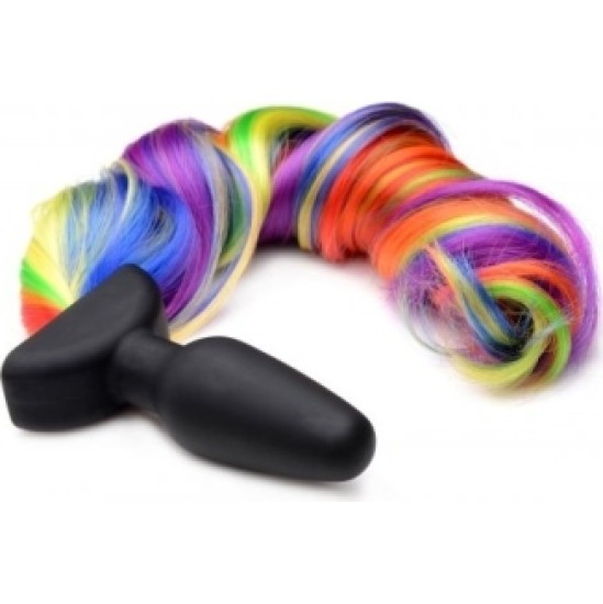 Xr - Tailz RAINBOW USB VIBRATORA ASTAS SPRŪVE AR TĀLVADĪBAS PULTI