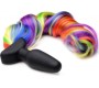 Xr - Tailz RAINBOW USB VIBRATORA ASTAS SPRŪVE AR TĀLVADĪBAS PULTI