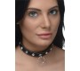 Xr - Strict CLEAR STONES CHOKER KAKLĖLIS SU ŽIEDU