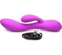 Xr - Bang! RECHARGEABLE RABBIT FLEXIBLE SILICONE VIBRATOR PURPLE