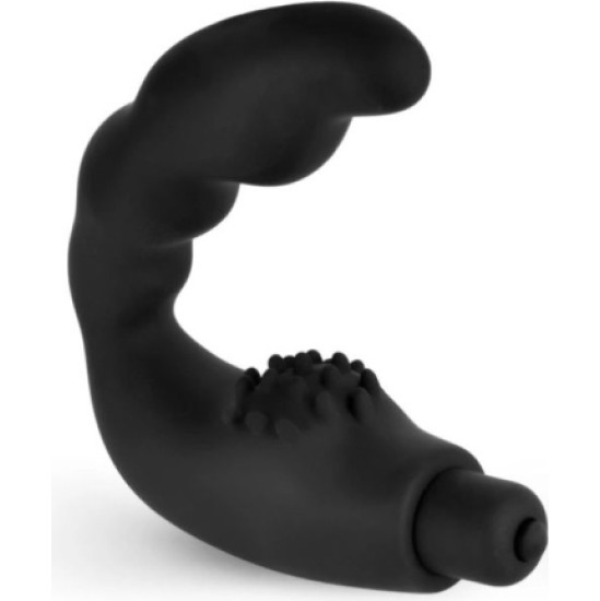 Vscnovelty PERFECT BLACK SILICONE PROSTATIC VIBRATOR