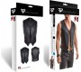 Demoniq OLIVER BLACK VEST WITH ADJUSTMENT BACK L