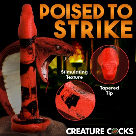 Xr - Creature Cocks KING COBRA LIELAIS SILIKONA DILDO 35,5 CM