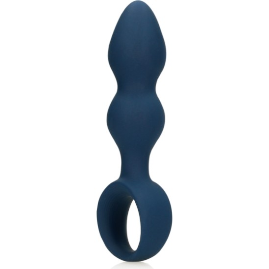 Loveline TEARDROP SILICONE ANAL PLUG L BLUE