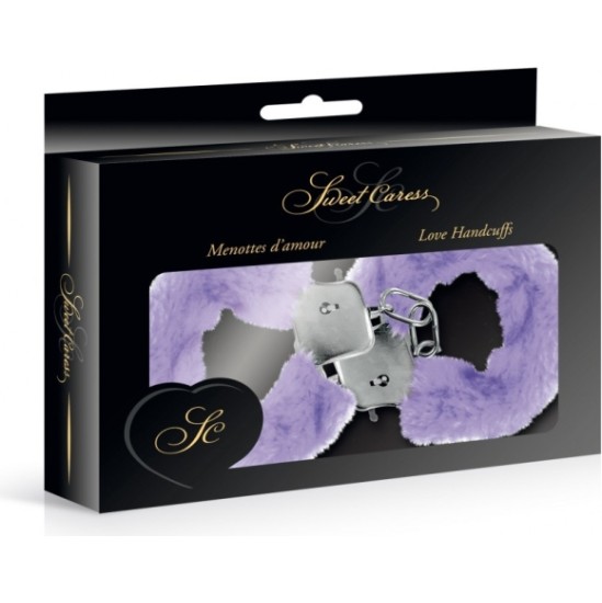 Sweet Caress LILAC PLUSH HANDCUFFS