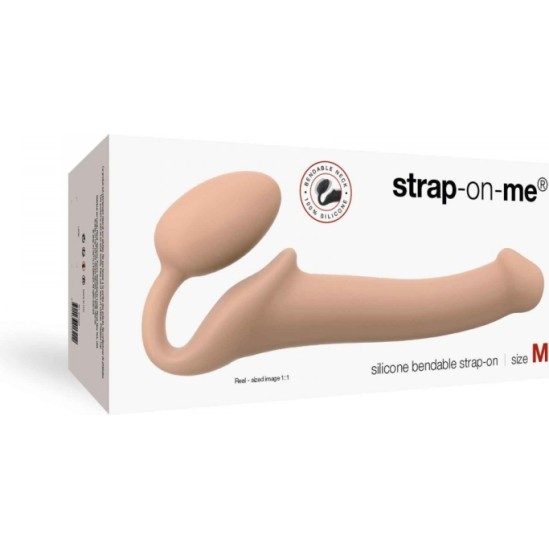 Strap-On-Me IEKĀRTAS DILDO SIKSNA EMASTĪGA MĪKSTA SILIKONA NUDE M