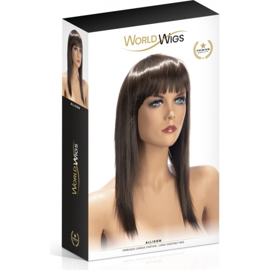 World Wigs ЭЛИСОН ДЛИННЫЙ КОРИЧНЕВЫЙ ПАРИК