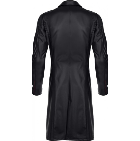 Demoniq SERGIO WETLOOK TRENCH MĒTELIS, BLACK L