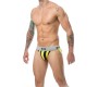 Mob Eroticwear YELLOW-BLACK SPORTS JOCKSTICK XXL