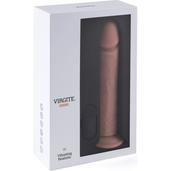 Virgite - Realistics REĀLISTS VIBRATORS R3" 24,5cm W/ TĀLVADĪBAS PULTS"