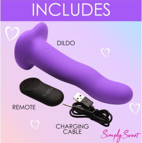 Xr - Simply Sweet VIĻŅU SILIKONA VIBRATORS AR PURPU KONTROLI