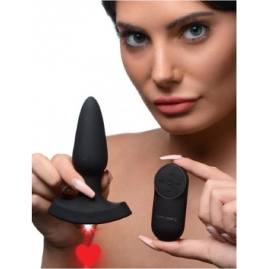 Xr - Booty Sparks SILICONE ANAL PLUG W/ LASER HEART S CONTROL