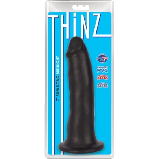 Xr - Thinz FINE THINZ BLACK DILDO 17'80 CM