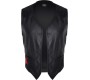 Demoniq OLIVER BLACK VEST WITH ADJUSTMENT BACK L