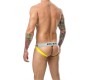 Mob Eroticwear YELLOW-BLACK SPORTS JOCKSTICK XXL