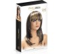 World Wigs KATE LONG BRUNETTE WIG WITH BLONDE HIGHLIGHTS