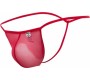 Mob Eroticwear RED MESH THONG L/XL