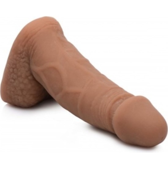 Xr - Strap U PENIS W/ FLACID TESTICLES 12'7 CM TAN