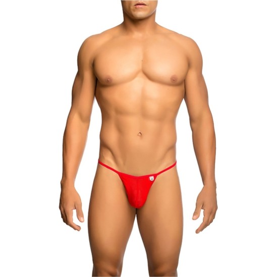 Mob Eroticwear RED MESH THONG L/XL