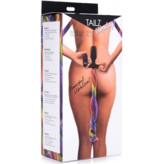 Xr - Tailz RAINBOW USB VIBRATOR TAIL PLUG WITH REMOTE