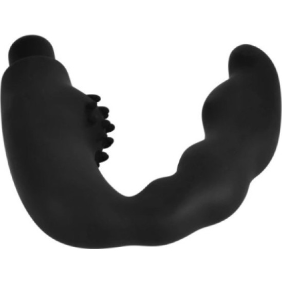 Vscnovelty PERFECT BLACK SILICONE PROSTATIC VIBRATOR