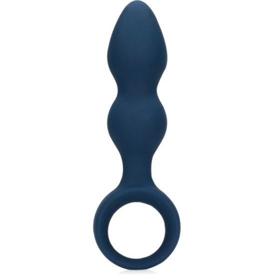 Loveline TEARDROP SILICONE ANAL PLUG L BLUE