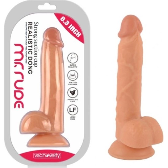 Vscnovelty REĀLISTS PENIS MR RUDE FLESH 21 CM