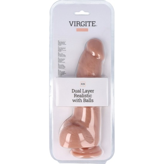 Virgite - Realistics DUAL LAYER REALISTIC WITH BALLS 23.5CM R29